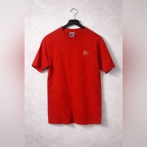 The North Face Red Logo Graphic T-Shirt Size Medium 100% Cotton